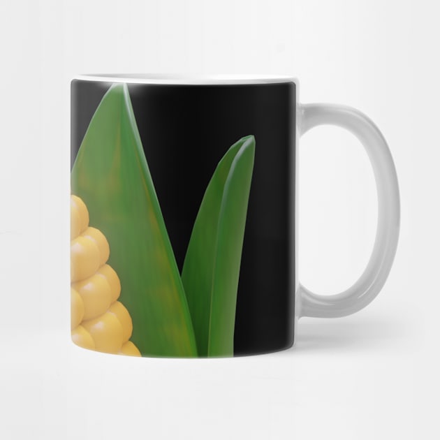 Juicy Yellow Corn (3D) by SilentNoiseArt